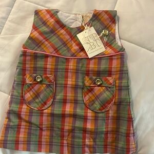 Plaid dress with two pockets   Brand new